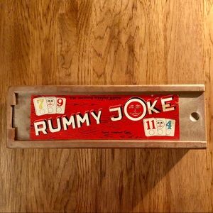 Vintage RUMMY JOKE GAME / MADE IN ISRAEL / 106 TILE PIECES 1977
